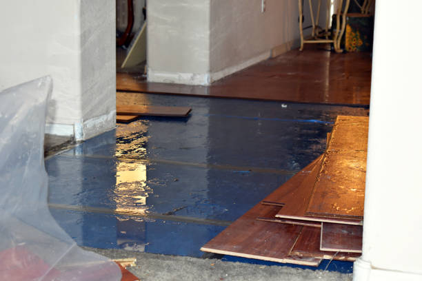 Professional Storm Water Damage Restoration technician working in Ixonia, WI
